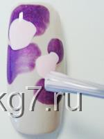 фиолетовый нейл-арт