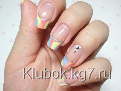 цветной френч цветной френч