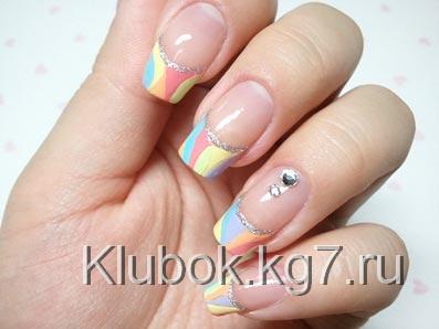 цветной френч цветной френч