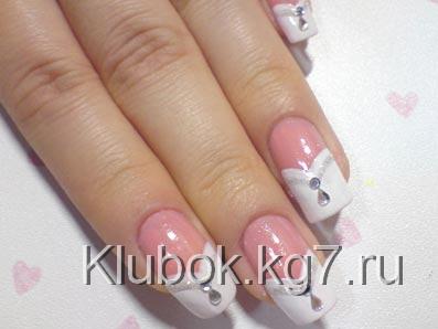 французский маникюр дома французский маникюр дома