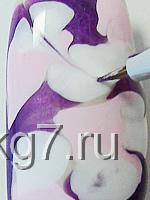 фиолетовый нейл-арт фиолетовый нейл-арт