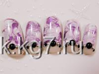 фиолетовый нейл-арт фиолетовый нейл-арт