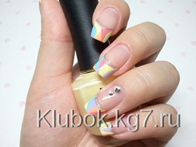 цветной френч цветной френч