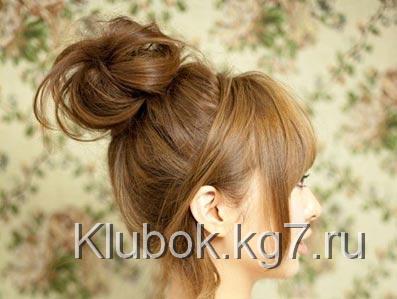 небрежный пучок небрежный пучок