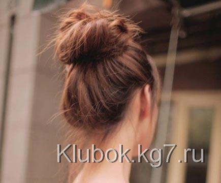 небрежный пучок небрежный пучок