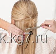 красивый пучок из волос красивый пучок из волос