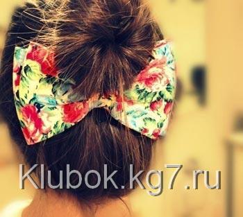 бант на волосах бант на волосах