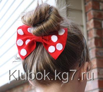 бант на волосах бант на волосах