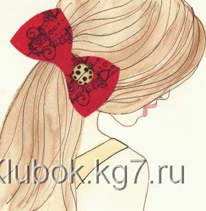 бант на волосах бант на волосах