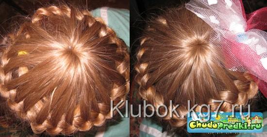 прическа для девочки в школу