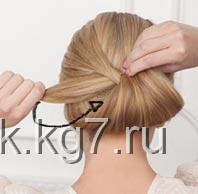 красивый пучок из волос красивый пучок из волос