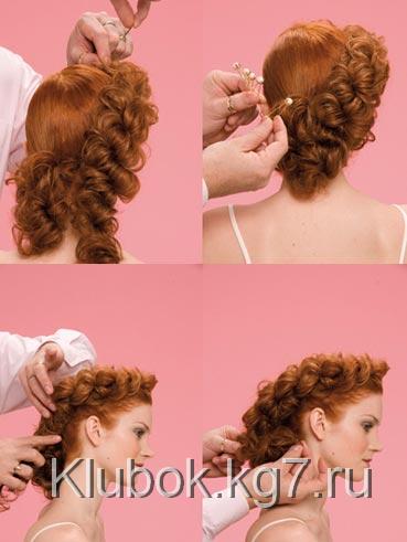 вечерняя прическа с жгутами вечерняя прическа с жгутами