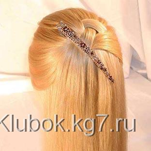 прическа с украшением прическа с украшением
