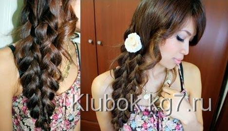 красивое плетение косы красивое плетение косы