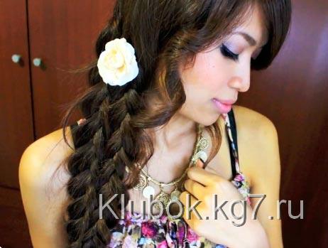 красивое плетение косы красивое плетение косы