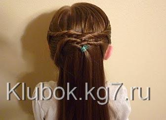 прическа с плетением прическа с плетением