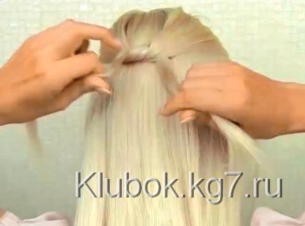 прическа с узелками прическа с узелками