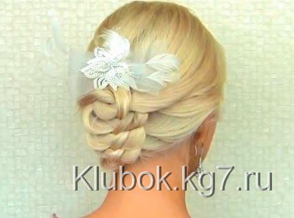 прическа с узелками прическа с узелками