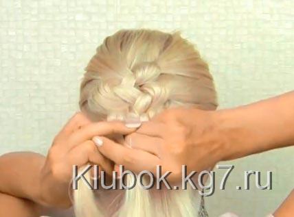 прическа с узелками прическа с узелками