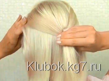 прическа с узелками прическа с узелками