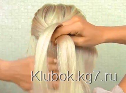 прическа с узелками прическа с узелками