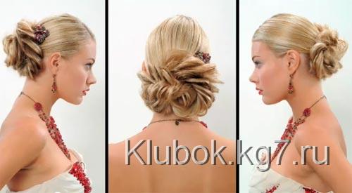 вечерняя прическа с косами вечерняя прическа с косами