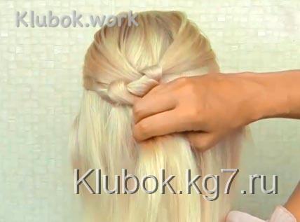 прическа с узелками прическа с узелками