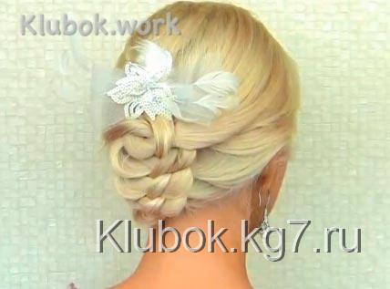 прическа с узелками прическа с узелками
