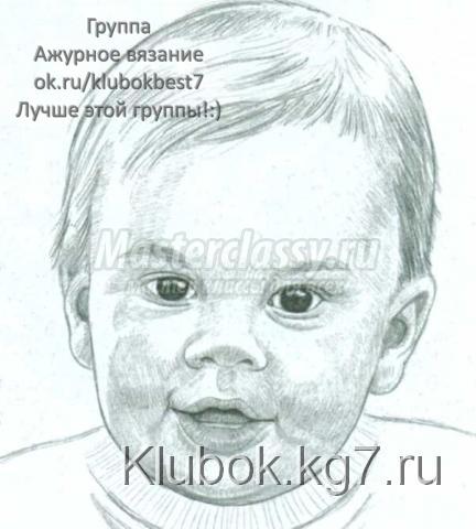 лицо ребёнка в рисовании
