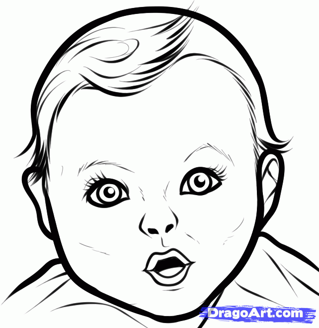 Как нарисовать голову маленького мальчика карандашом поэтапно