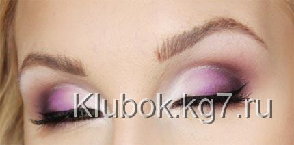 макияж с фиолетовыми тенями макияж с фиолетовыми тенями