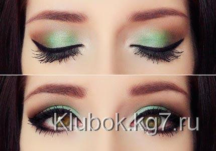 зеленый макияж зеленый макияж