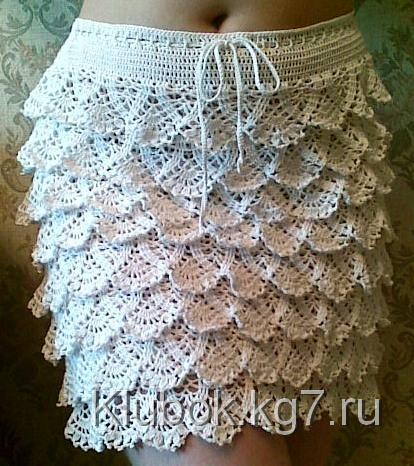 ажурная юбка крючком