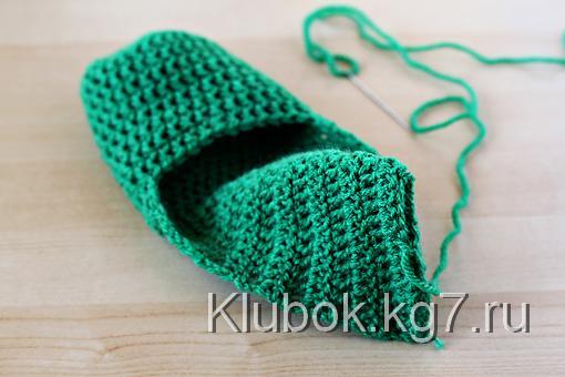 Простые тапочки - Шаг 10 Простые тапочки - Шаг 10