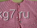 кокетка вязаный крючком жакет для девочки