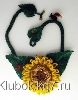 подсолнух бисер подсолнух бисер