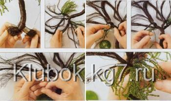 Плетение ивы из бисера