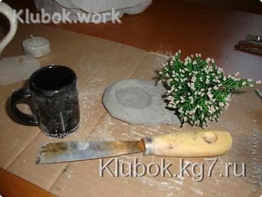 Мастер-класс, Поделка, изделие Бисероплетение: МК - Зимняя романтика Бисер, Гипс Новый год. Фото 8  Мастер-класс, Поделка, изделие Бисероплетение: МК - Зимняя романтика Бисер, Гипс Новый год. Фото 8