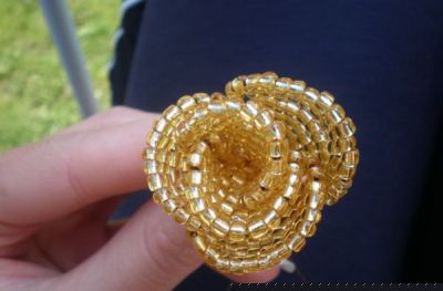 розы из бисера, куст роз из бисера