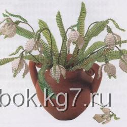 pбукет подснежников из бисера цветы подснежники из бисера