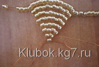 розы из бисера, куст роз из бисера