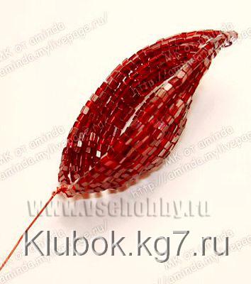 изгибаем острый лепесток бисерной розы ручной работы из 9 пар дуг изгибаем острый лепесток бисерной розы ручной работы из 9 пар дуг