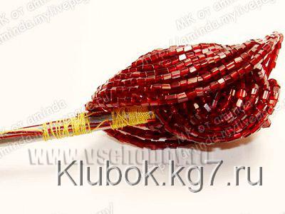 приматываем лепестки бисерной розы второго круга приматываем лепестки бисерной розы второго круга