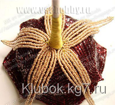 приматываем бисерные чашелистики к розам своими руками приматываем бисерные чашелистики к розам своими руками