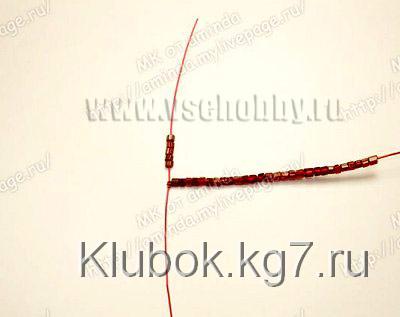 первый круг лепестков бисерной розы набираем на ось бисер первый круг лепестков бисерной розы набираем на ось бисер