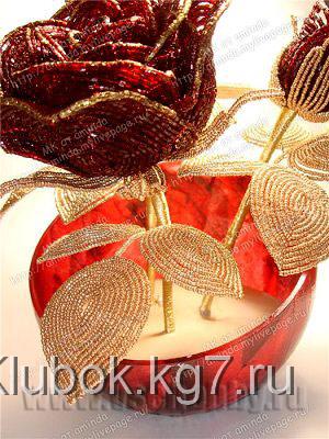 заливаем бисерную композицию роз раствором гипса своими руками заливаем бисерную композицию роз раствором гипса своими руками