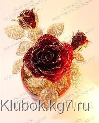 роза из бисера своими руками мастер-класс роза из бисера своими руками мастер-класс