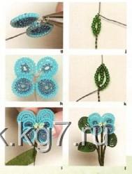 Цветы из бисера Цветы