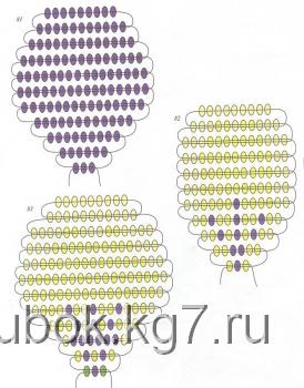 схема лепестков из бисера плетение лепостков из бисера