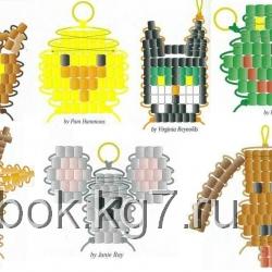 схемы плетения брелков из бисера плетение мордашек из бисера